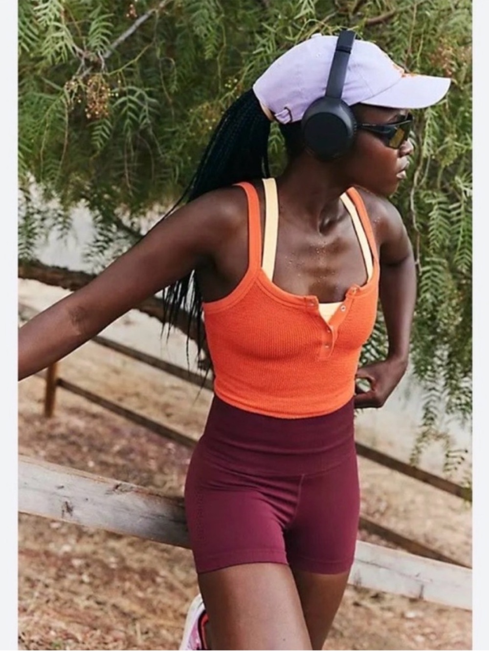FP Movement by Free People Orange Tank Top